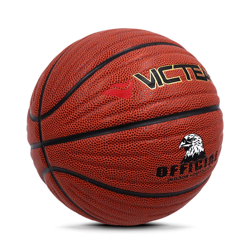China Customizable Durability PU Material Official Size 5 6 7 Printed Team Sports Basketball Ball