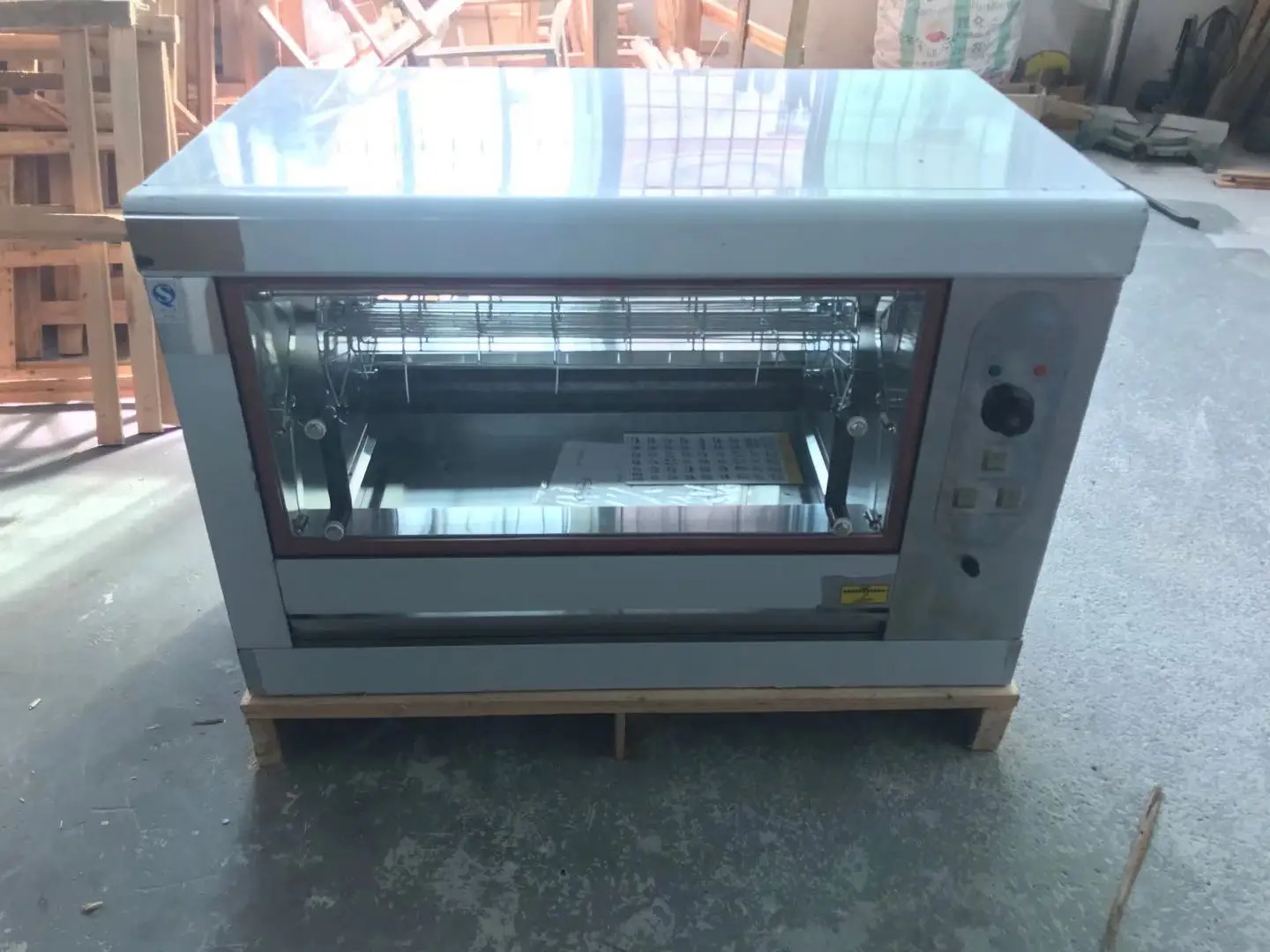 Electric chicken oven roasting rotisserie equipment