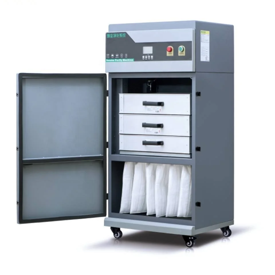 Portable laser cutting marking soldering smoke pufire dust collector