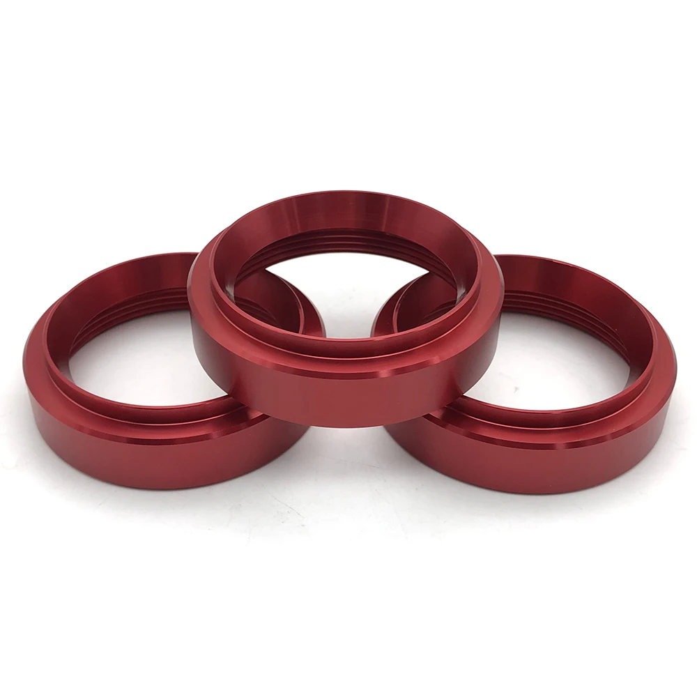 Customized M3 M4 M6 M8 M10 M12 colourful flat Aluminum threaded round nuts