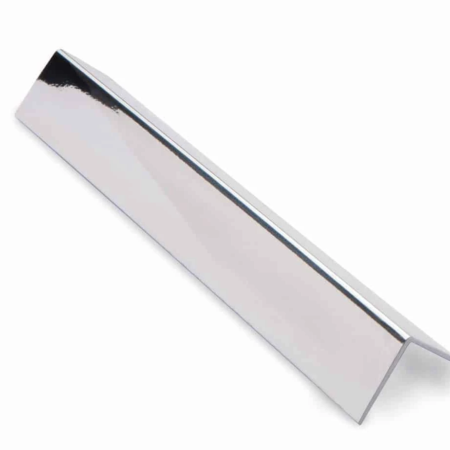 Chrome Plastic Right Angle Trim  PVC Corner