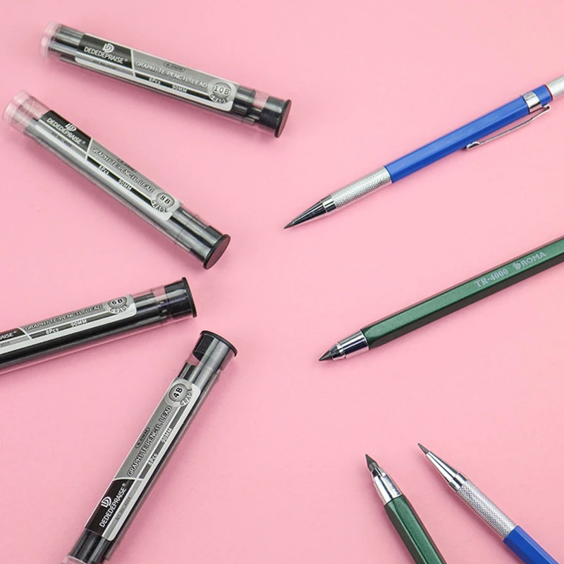 2mm 4mm Mechanical Graphite Clutch Pencil Lead Refill In Bulk With Type Hb 2b 4b 6b 8b 10b 12b