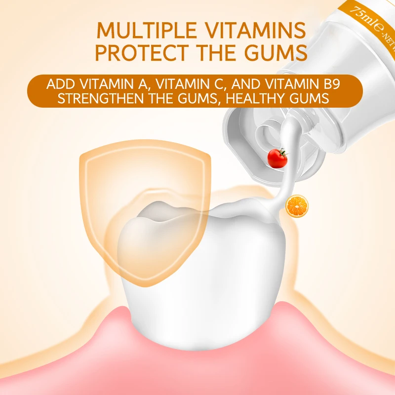 OEM Wholesales tooth paste fluoride free gum bleeding anti sensitivity whitening toothpaste Vitamin nutrition toothpaste