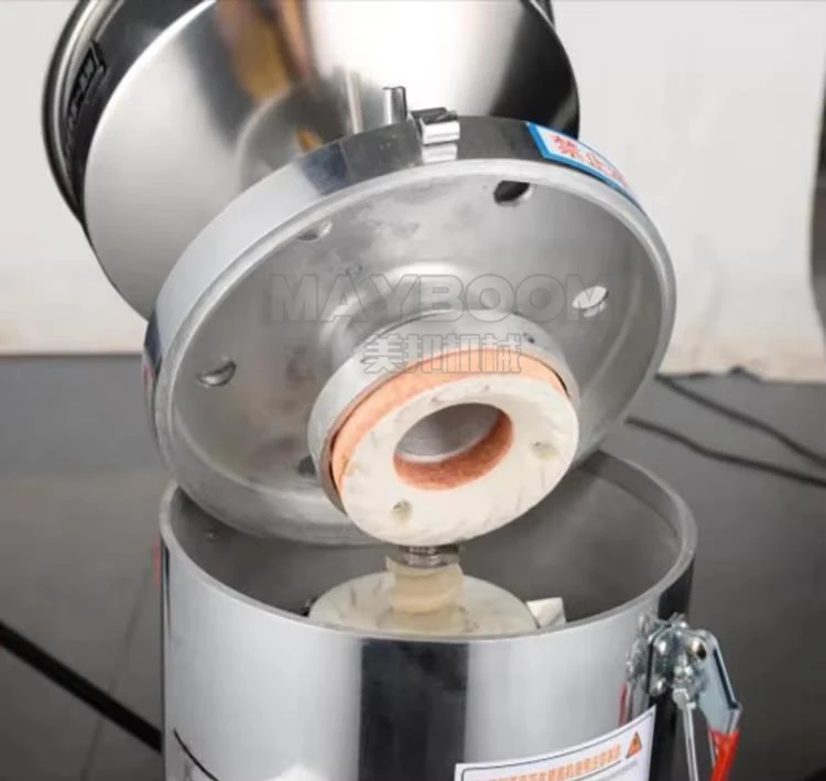 High safety level 1100w 15kg/h electric tahini making machine peanut butter milling machine food industry colloid mill for sale