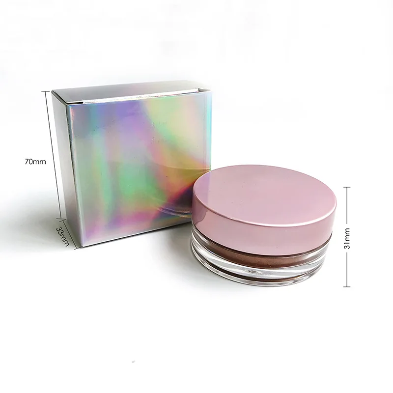 Vegan face makeup setting loose powder high pigmented makeup gold bronze highlighter powder