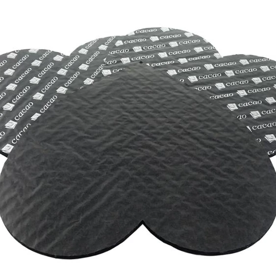 Rectangle black and white chocolate paper cushion pad / candy pad