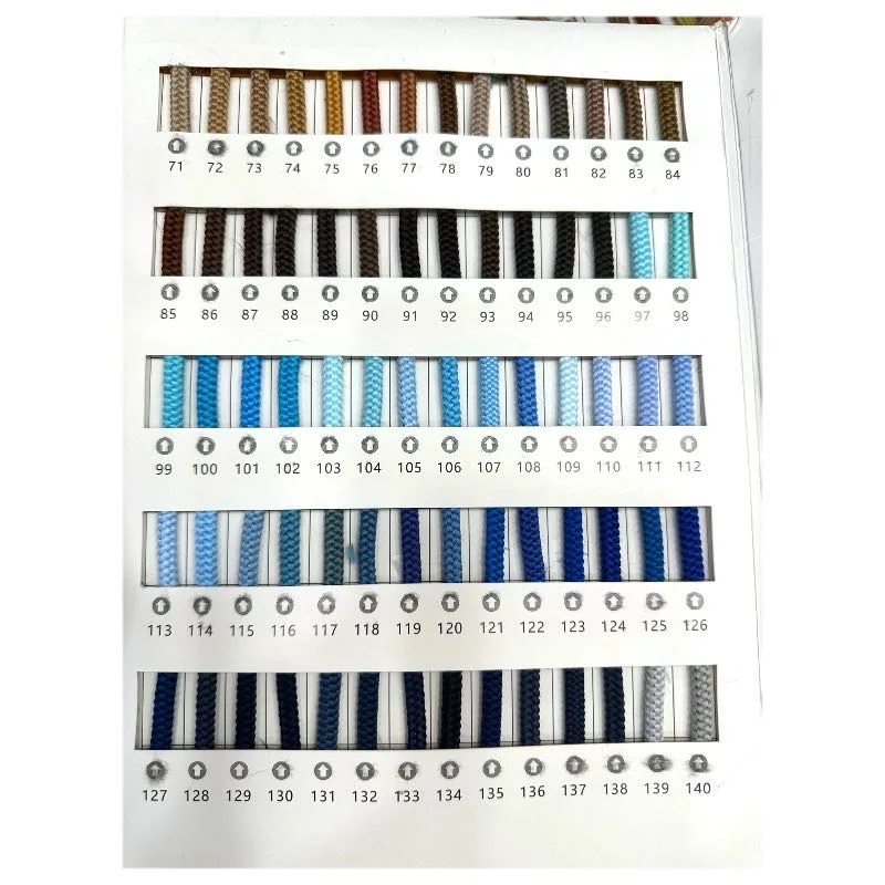 High Tenacity Colorful Drawcord Woven Rounded Shoes String Lace