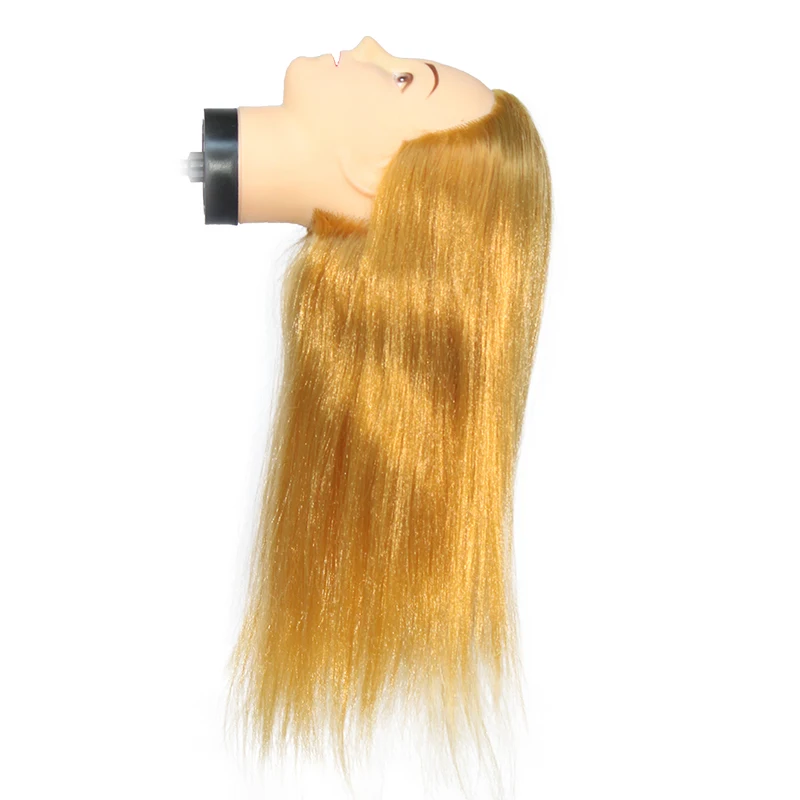 Black hairdressing training head barber training head American African hair training mannequin doll head