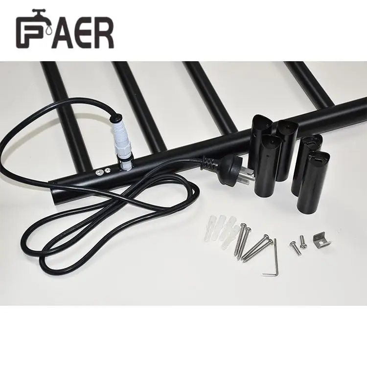 Traditional Design Fashion Wall Mounted 304 Stainless Steel  Ladder Electric Heated Towel Rail Towel Warmer