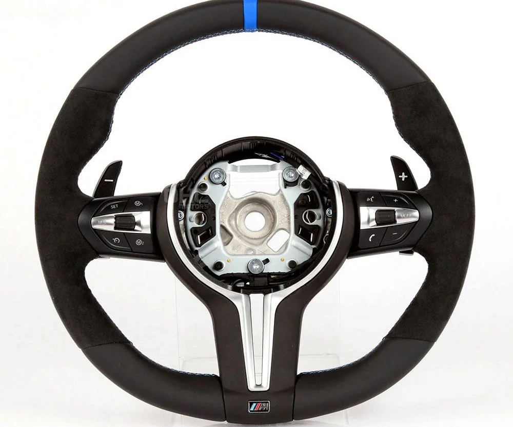 M Performance Leather Steering Wheel Fit For BMW F30 F32 F10 F20  E46 E60 E90 M3 M5 M7 LED Carbon Fiber Steering Wheel