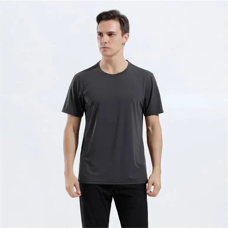 Custom print High Quality Logo Summer t shirt Plain gym Polyester Nylon Sportswear 170 GSM breatha running quick dry Men T Shirt