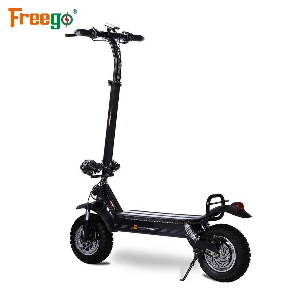 Freego 2023 New Design Scooter Electric Adult Dual Motor Suspension Foldable Powerful 48V 1000W Electric Scooters