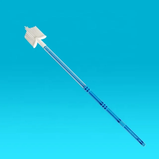 High quality disposable medical sterile vaginal brush cervical sample collection swab for women HPV testing