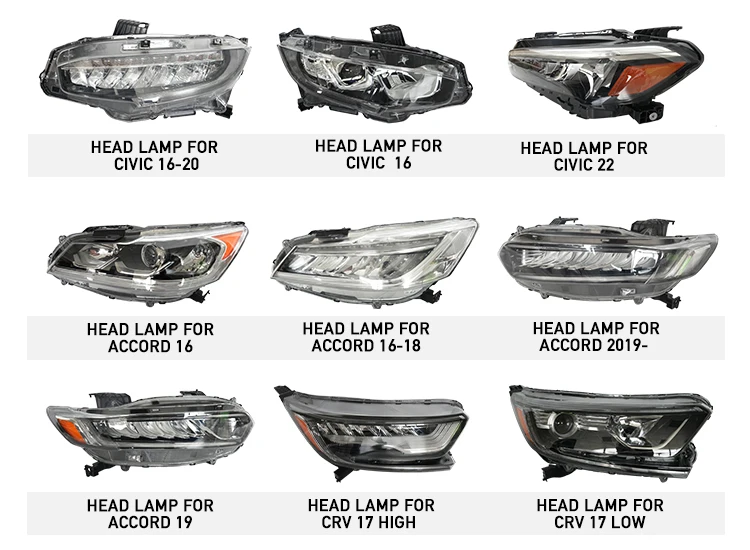 Modified Full LED Headlights Head Light 4 Doors Sedan 10th 2016-UP Sequential Car Front Lamp For Honda Civic