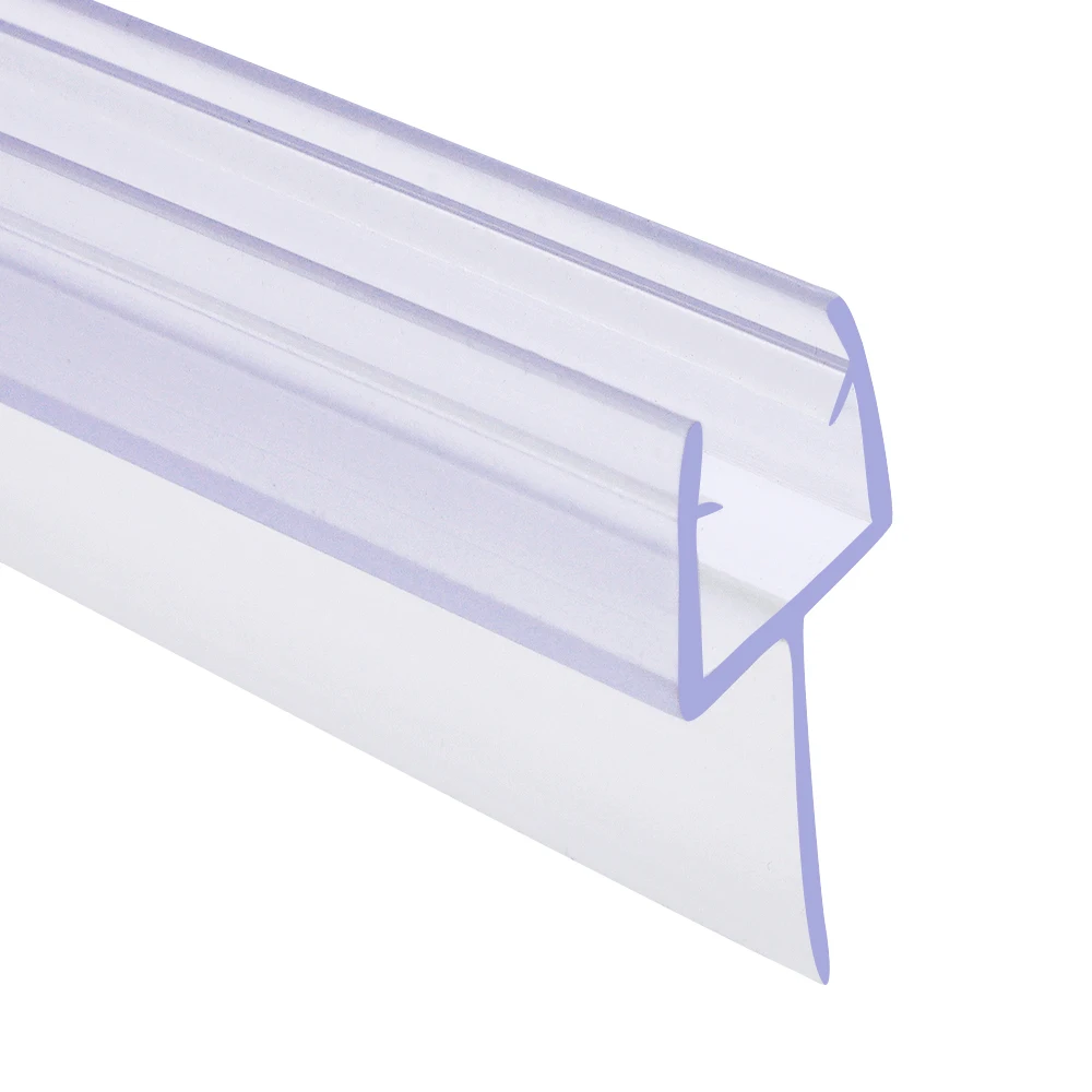 Guida 716060 High Quality Transparent Shower Room Sliding Door PVC Waterproof Sealing Strip for 6mm 8mm 10mm Bottom Glass