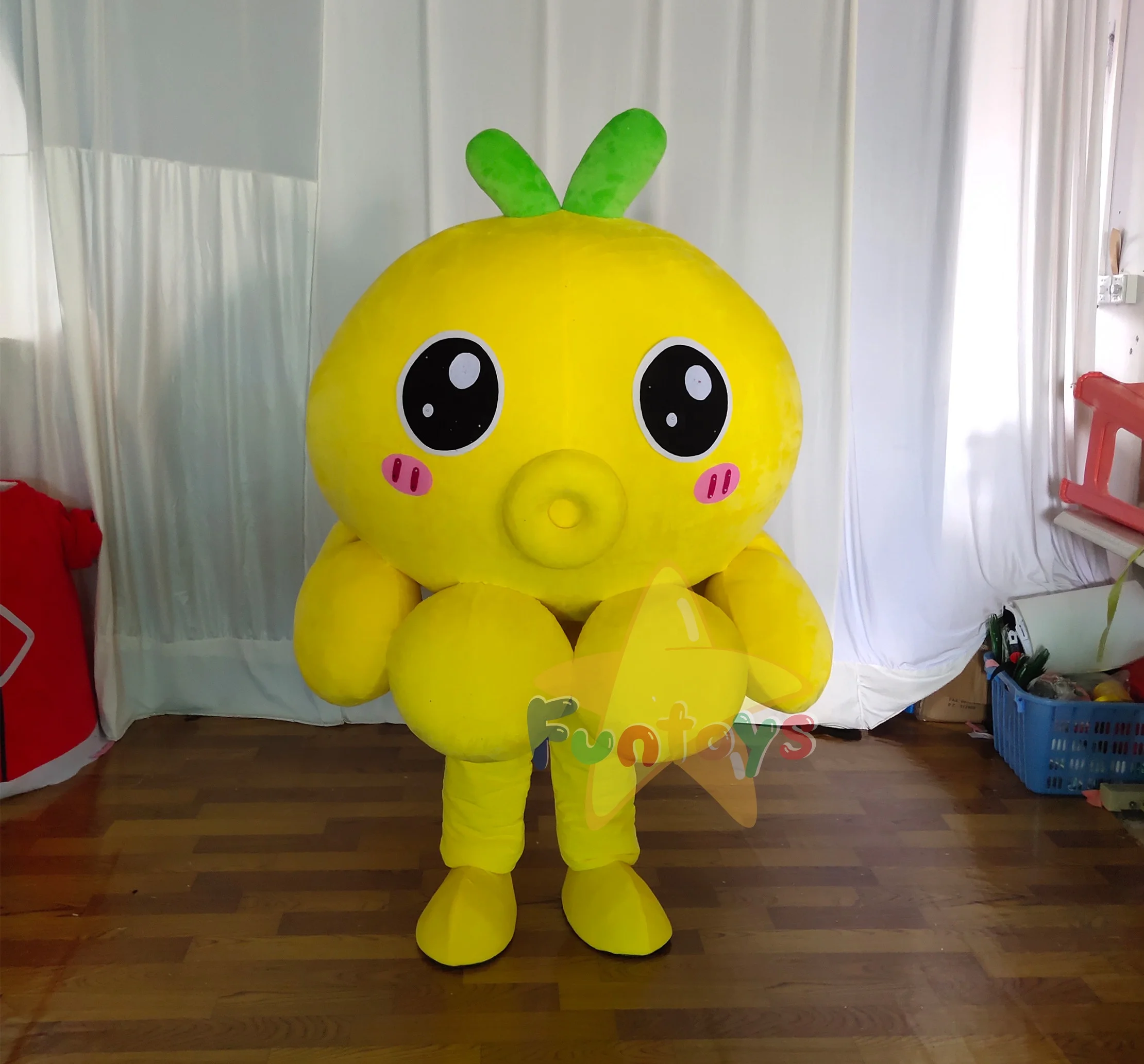 Funtoys Professional  Custom Plush Walking Adult Size Octopus  Mascot Costumes Lovely Animal Costume Mascot for Advertising