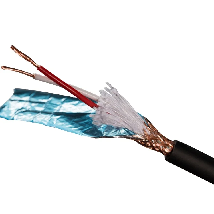 Flexible Low Noise Microphone Cable With Environmental PVC Under ROHS Requirement