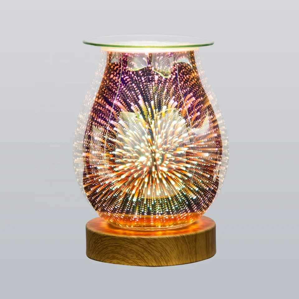 Аромат 3D стекло Электрический воск расплава грелка масляная горелка аромат для подогрева воска удаления волос