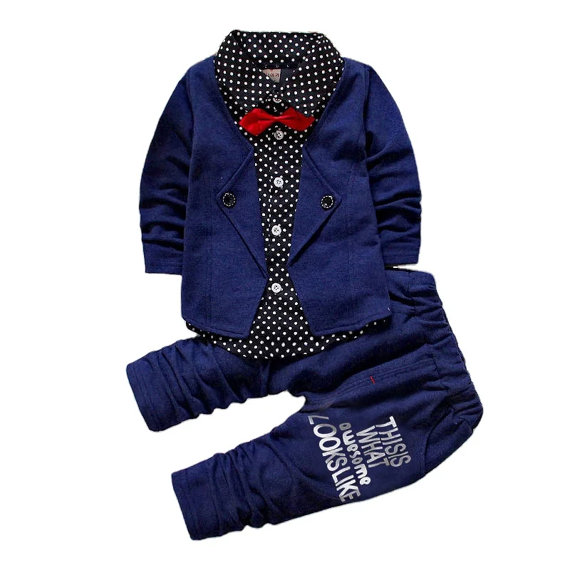
1-4 Years Autumn Fashion Cotton Kids Clothing Suits Children Baby Boys Clothes Boy Outfits 