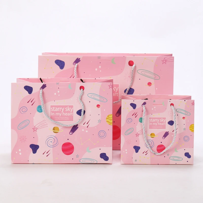 Manufacturer Custom Personalized Printed Logo White Cardboard Shopping Gift Black Paper Bag Paper Bags with your own logo