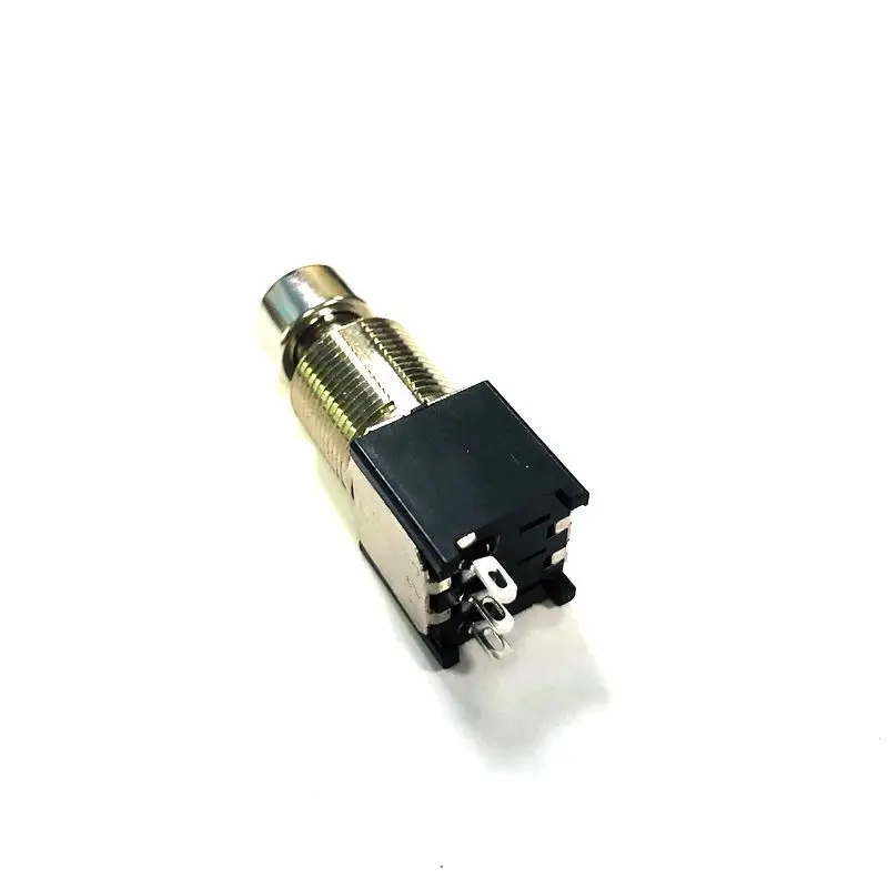 Original  SF12N  SPDT/DPDT  3 solder lug Pin sliver color Metal shaft momentary foot Switch for guitar effects