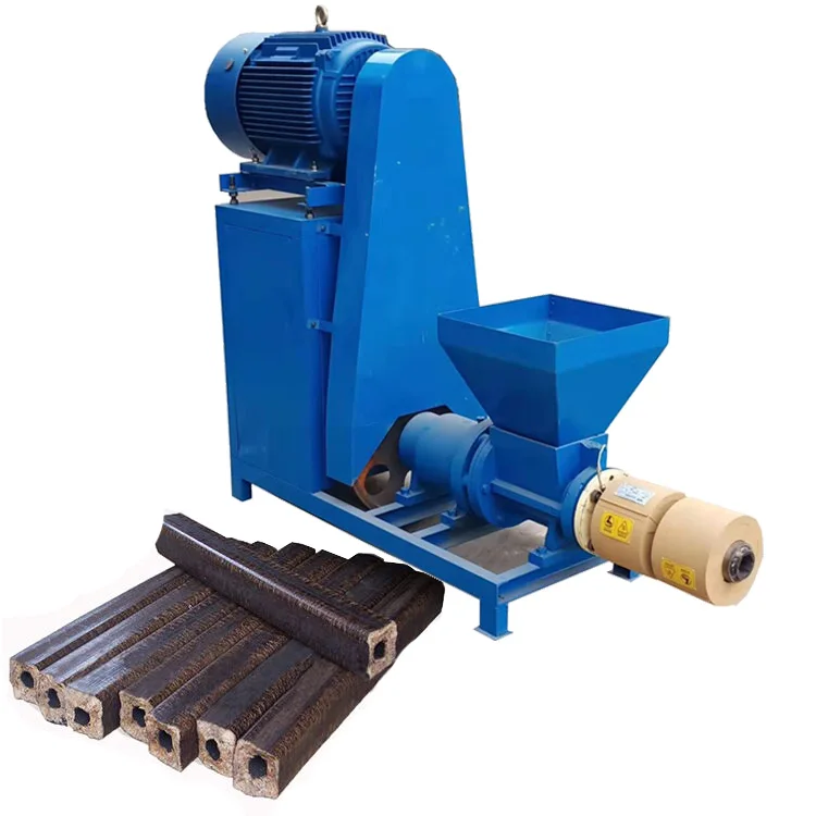 Automatic Smokeless Piston Type Cotton Stalks Biomass Charcoal Briquette Shaping Machine for Sawdust Waste and