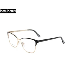 9469 Wholesale Warehouse High End Retro Nickle Free Stainless Steel Metal Eyeglasses Frame