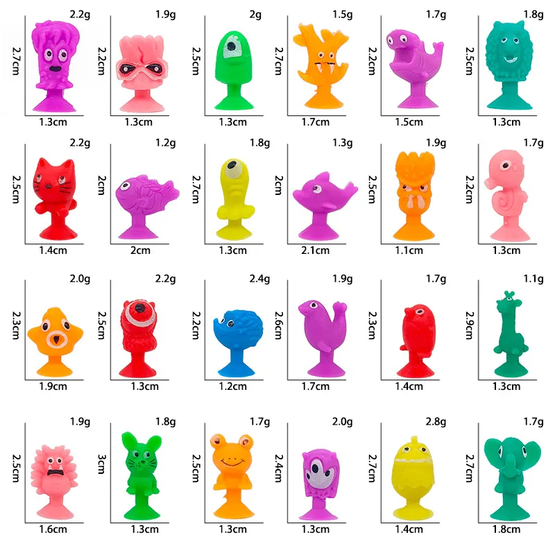 Мини мягкие Фигурки игрушки ассорти Монстр TPR животных Stikeez для детей