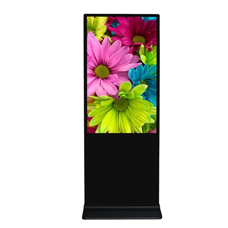 55 Inch Floor Standing Smart Kiosk Lcd Advertising Display Players Interactive Panel Touch Screens Kiosk Digital Signage