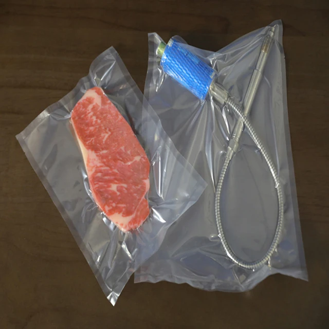 Пластиковый пакет для упаковки продуктов из нейлона/ЛПНП размер под заказ морепродуктов рыбы курицы мяса фруктов закусок
