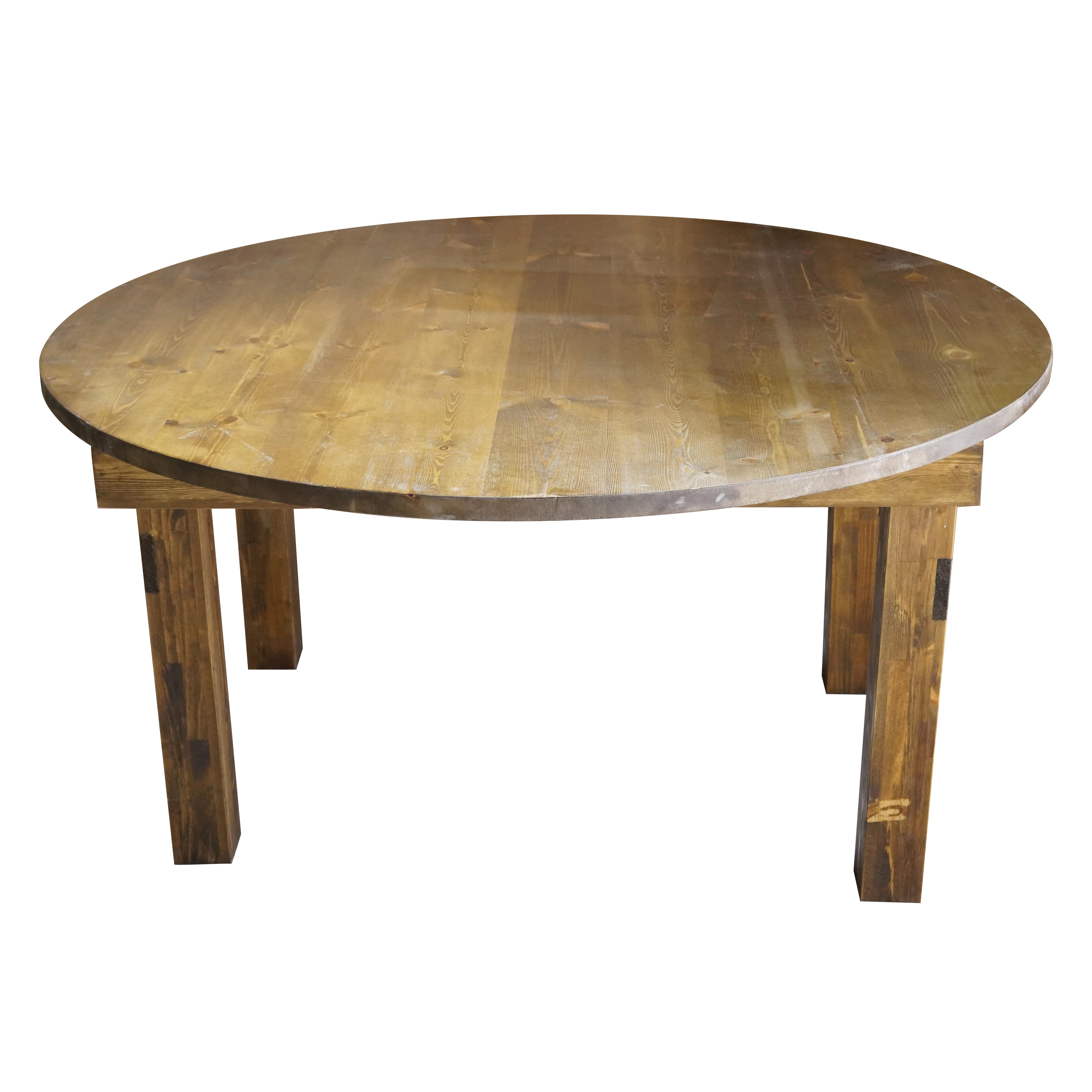 SZ Wedding Rustic Wood Round Farm Table for Events Party Dining Table