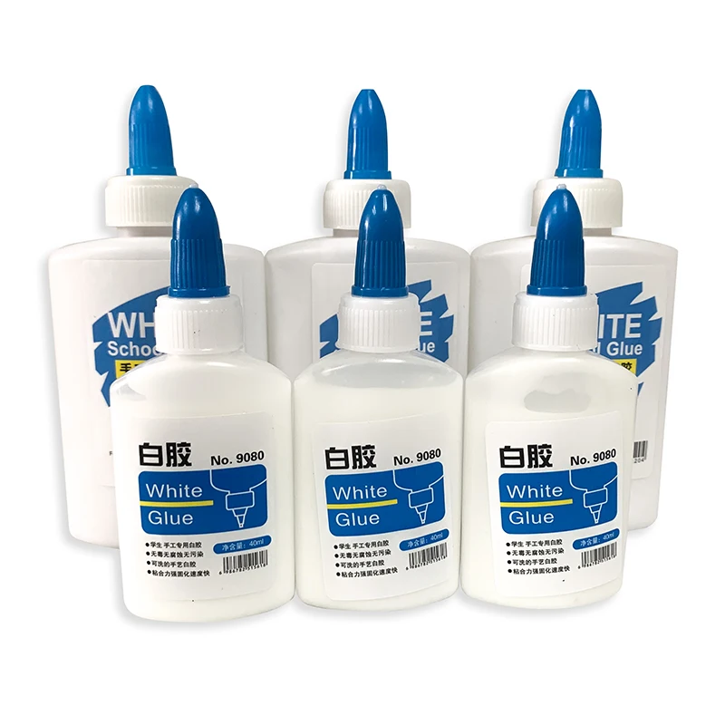 Рекламный жидкий белый школьный клей 40 мл 120 ручной для рукоделия