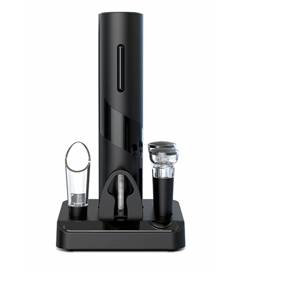 Customized Dry battery red wine tool automatic electric wine bottle opener gift set