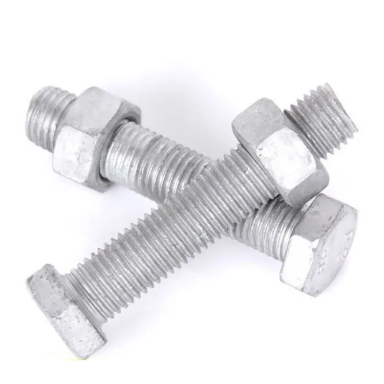 High Quality  Electric Tower Hot-dip Galvanized Screws and Nuts Hot dip Galvanized Bolts