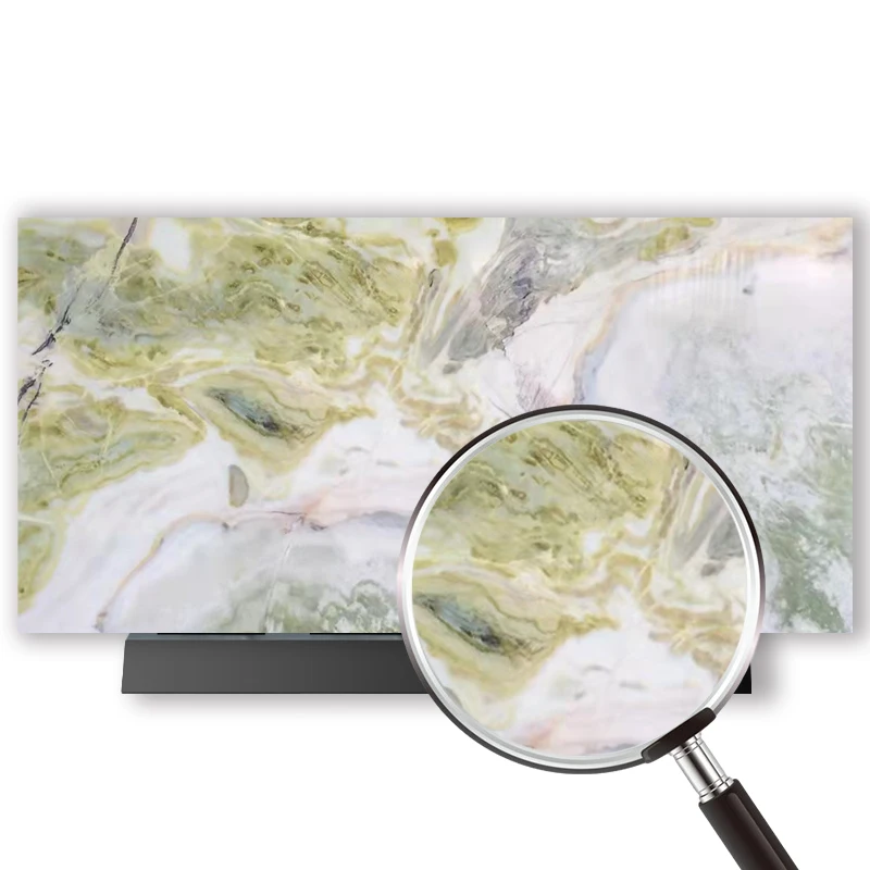 Luxury Natural Stone Marble Slab Dream Green Paradise Jade Marble For Countertop & Wall & Tiles