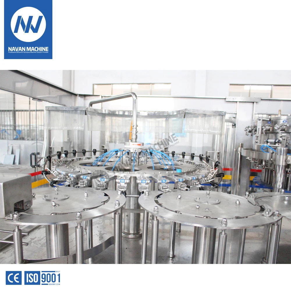 Navan Full Set Automatic 500ml 1L Plastic Bottle Carbonated Drink Filling Machine Carbonated Drink Production Line