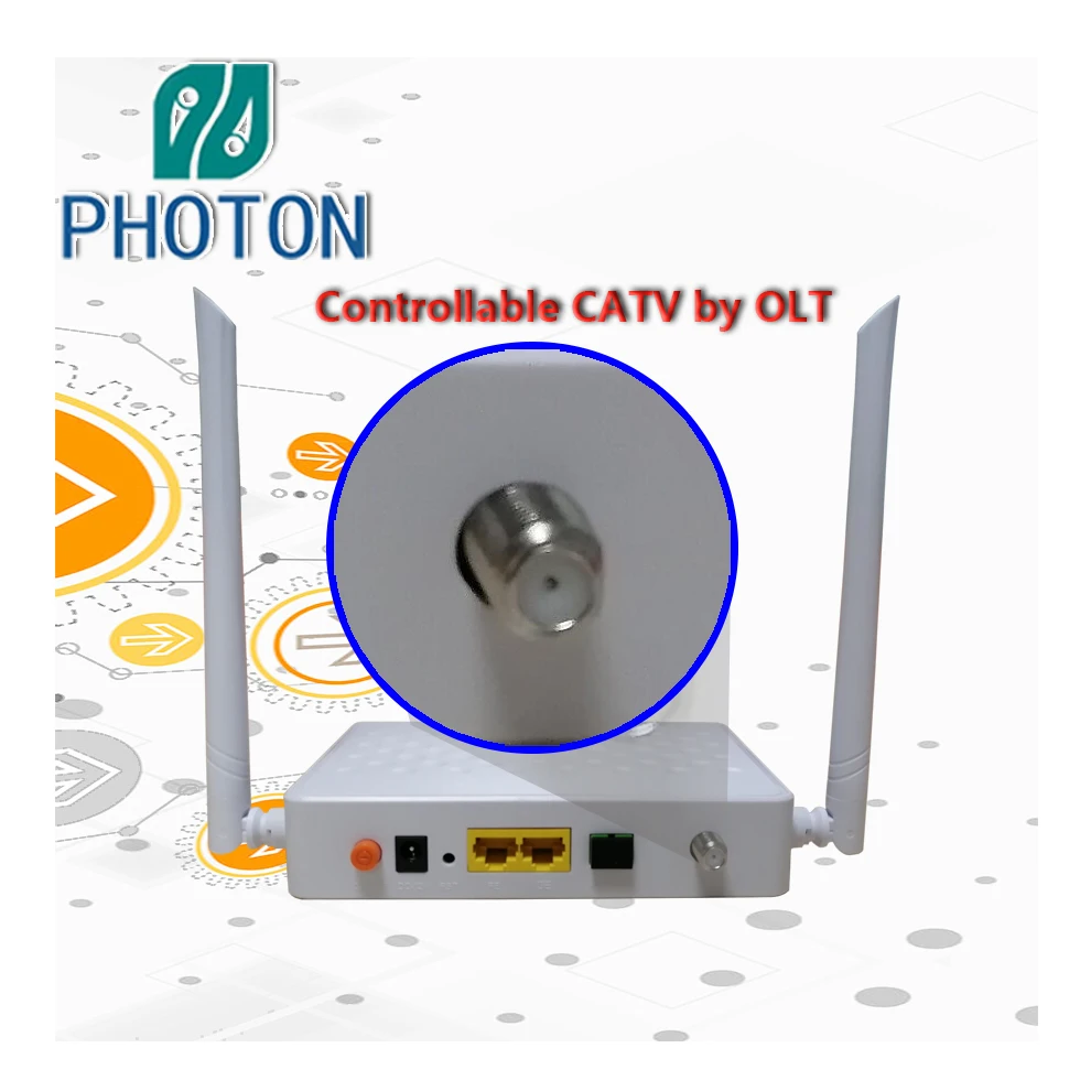 XPON  GPON ONU 1GE+1FE+CATV+USB+WIFI 2.4 XPON ONU