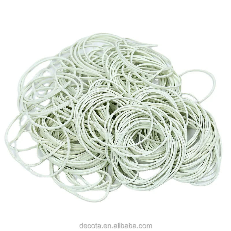 Factory direct sales of extra fine wear-resistant high elastic white rubber band cowhide band rubber ring