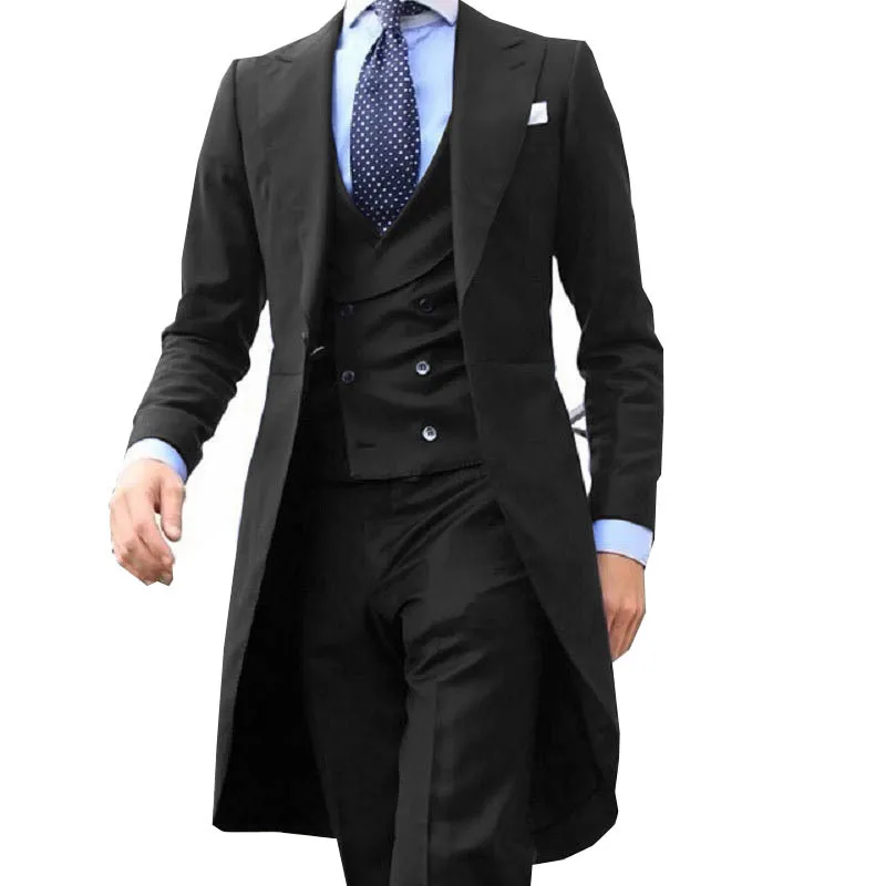Men suits 3 piece slim fit high quality formal costume hommes classic wedding suit for men