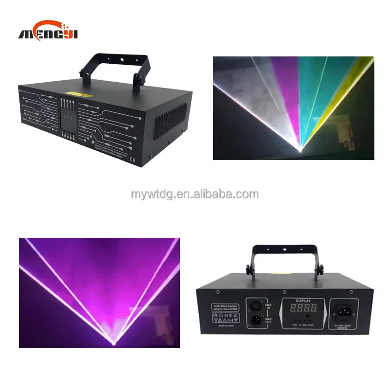 2w Animation Disco DJj 3D Mini Laser Light  RGB Full Color Animation Laser Light