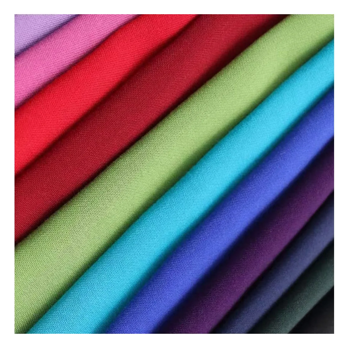 100% Spun Rayon Fabric Woven Rayon Challis for Skirts Solid Color Viscose Plain Dyed Tela Rayon Viscose Fabric