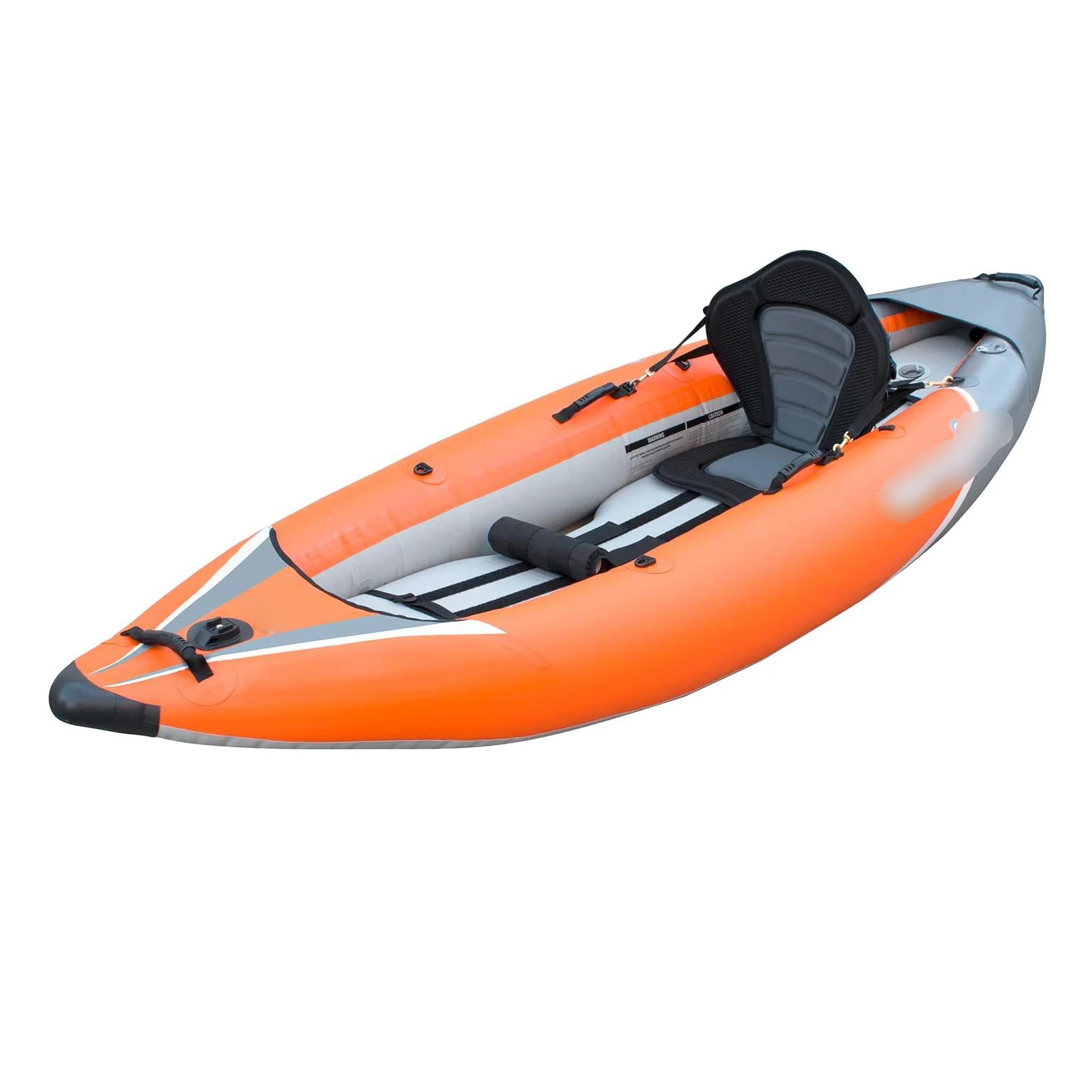 Professional Chinese Supplier Wholesale Heavy Duty PVC Coated Fabric Inflatable Kayak With Two Raised Inflatable Seats