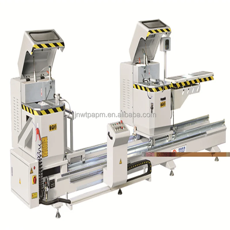 Good quality aluminium window manufacturer wall saw digital display double head metal cutting machinery miter saw for aluminum