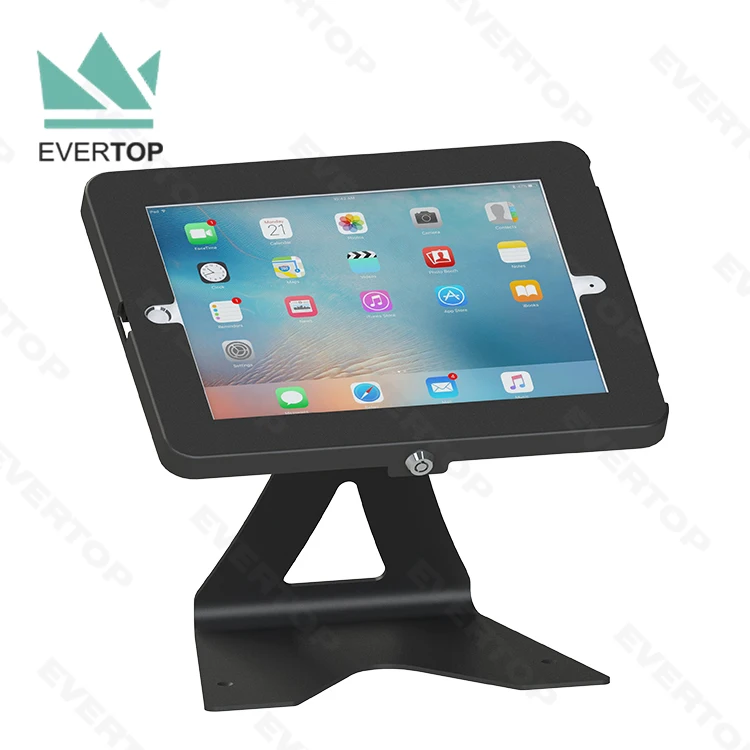 LST03-H Metal Case Secure Desk Top for iPad Kiosk display stands Tablet Kiosk Stand for iPad Kiosk Stand Survey Desktop Holder