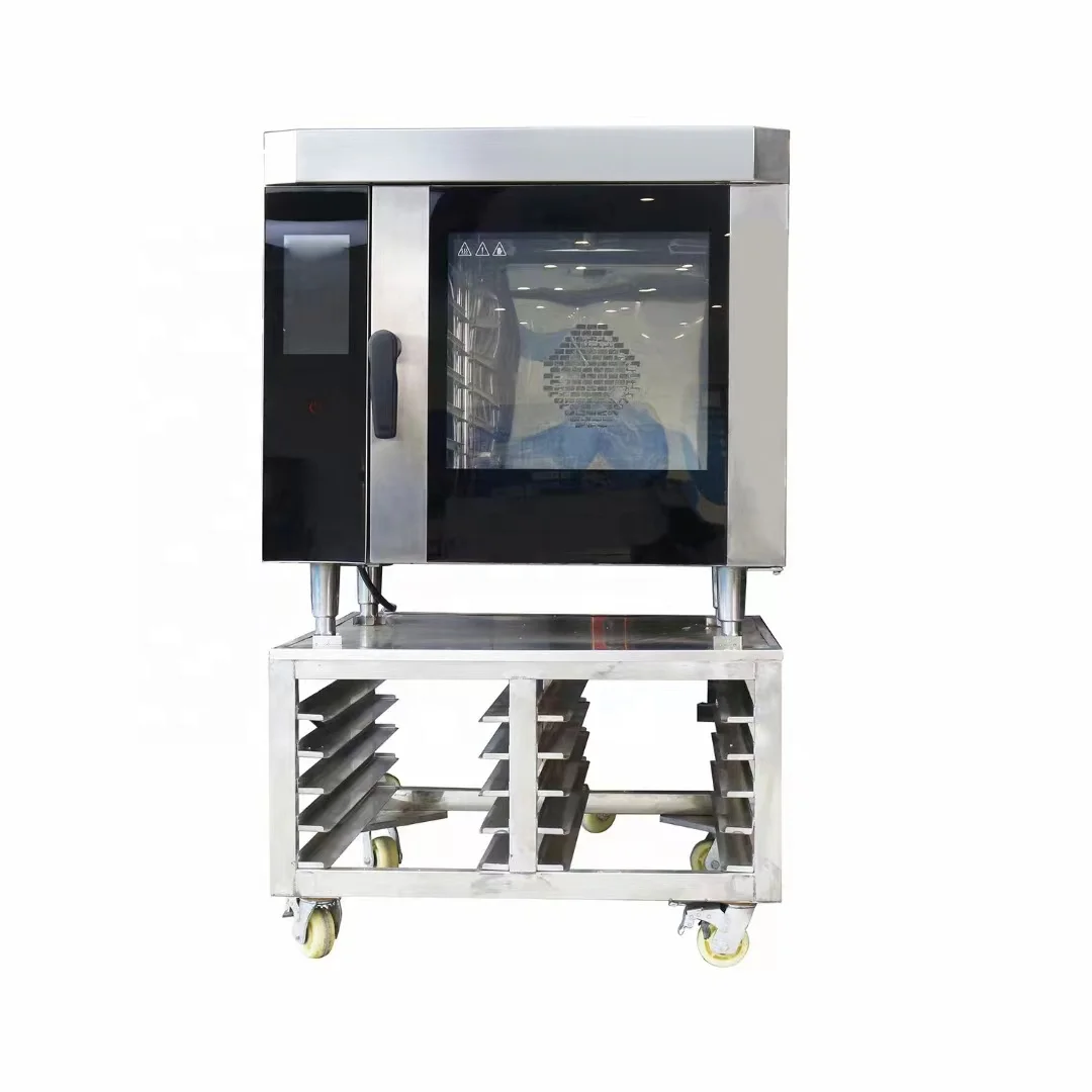 New Stainless Steel Touch Screen Commercial 6 Layers Combi Steam Oven for Hotels and Restaurants