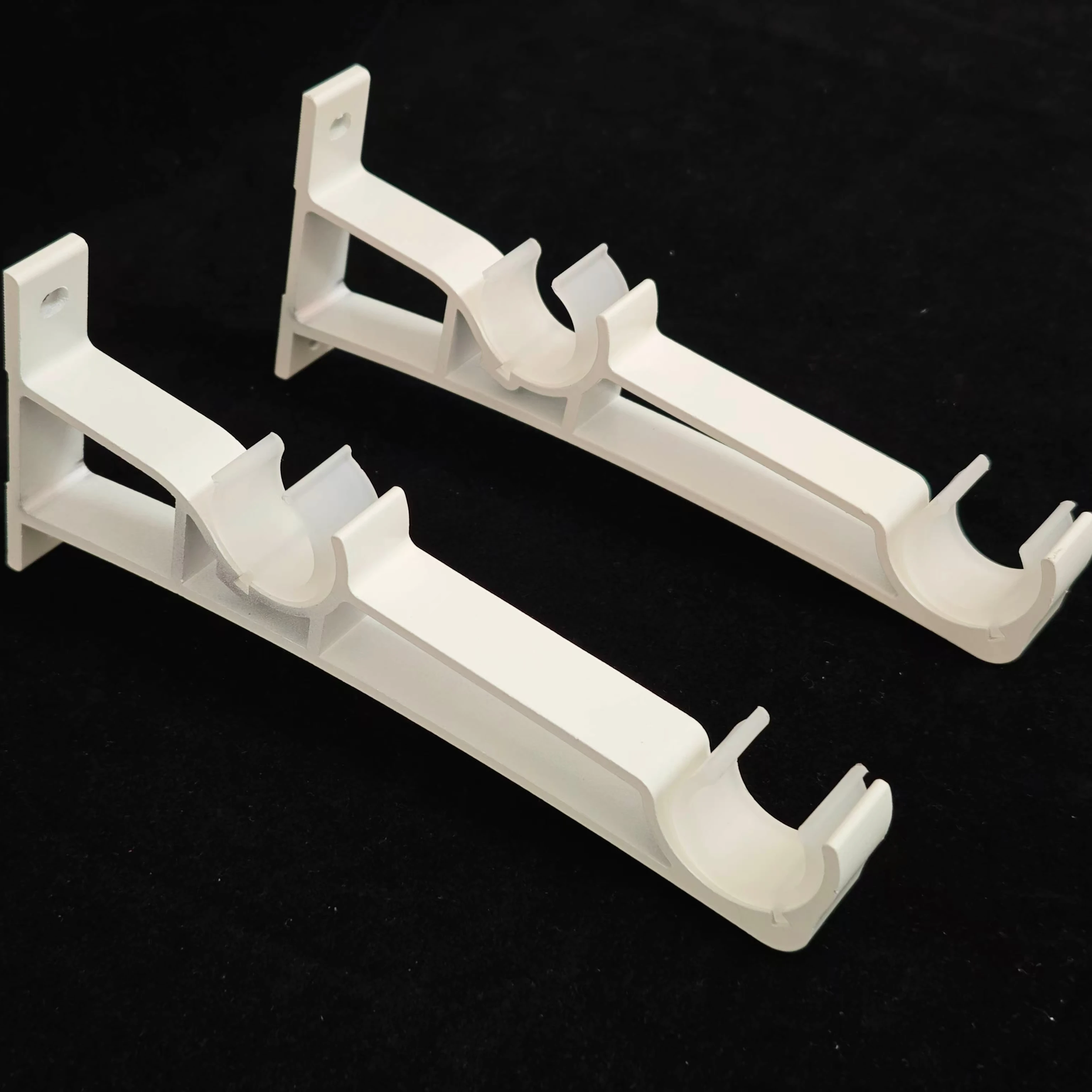 Eco-friendly Factory Price Aluminum Roman Curtain Pole Double Bracket For Living Room Curtains