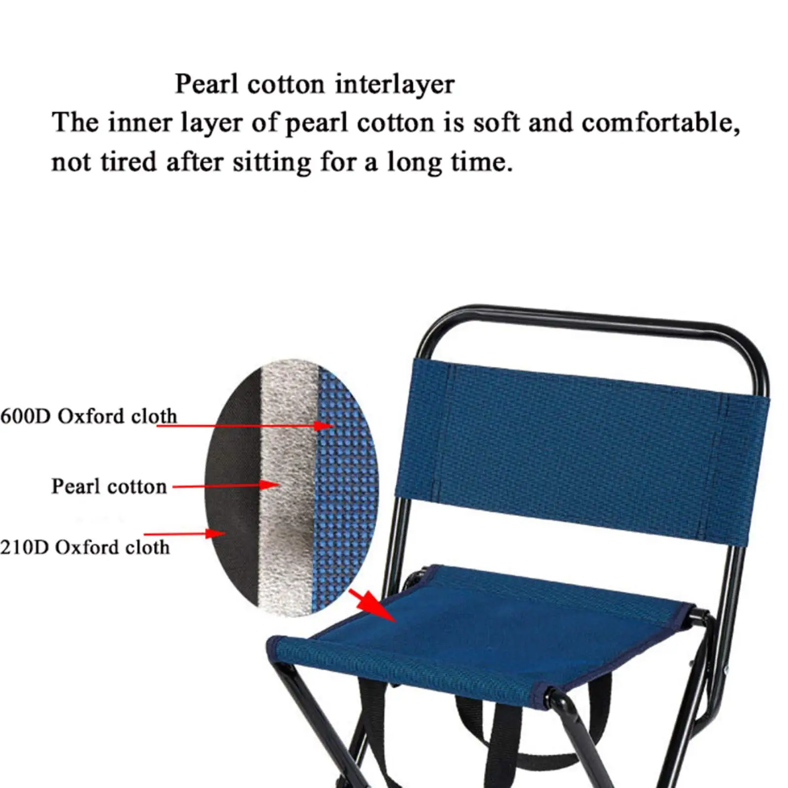 Foldable fishing Chair heavy duty Outdoor Custom Portable Camping fishing Chair Folding With Rod Holder