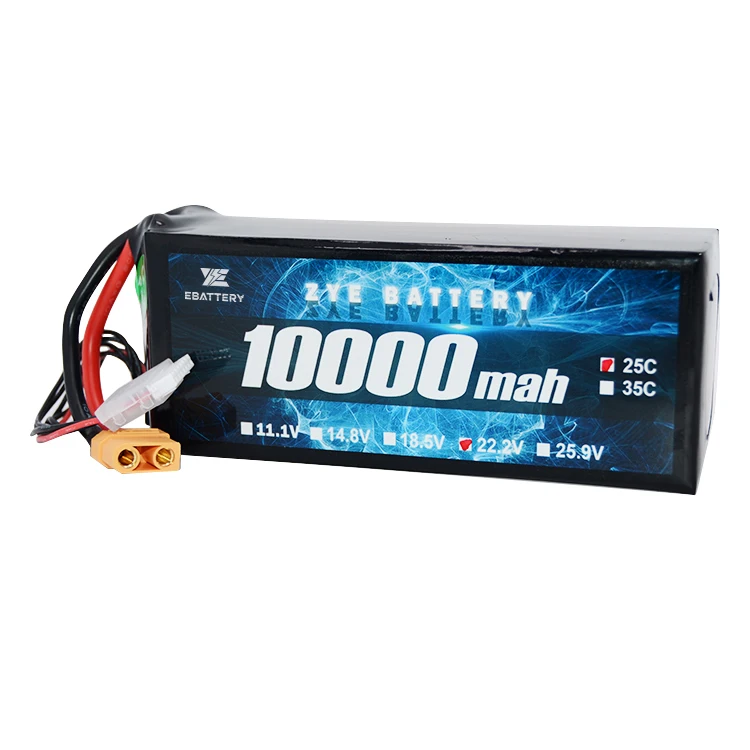 Ebattery 4s 10000mah lipo 14.8V 18.5v 10000mah lipo 5s6s for Agricultural fied