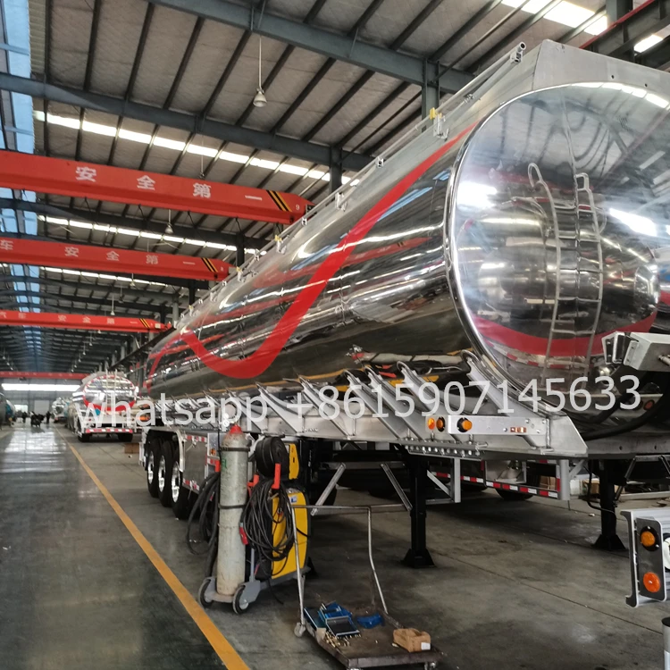 38000liters 42000liters 43000liters Aluminum Fuel Tank Truck Semi Trailer manufacture