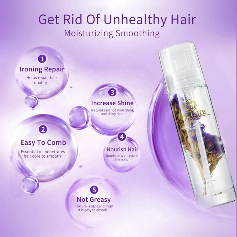 OEM&Wholesale Flower Extract  nourishing argan oil hair care product series organic for all hair type